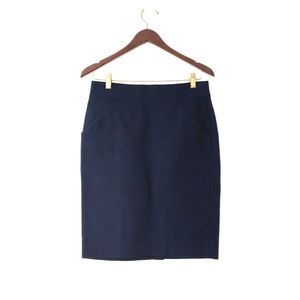 J. CREW Factory Pencil Skirt | sz 2 navy blue NWT